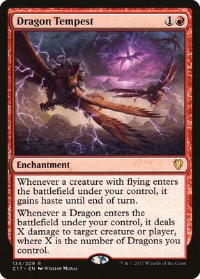 Dragon Tempest card from Commander 2017