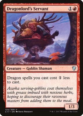 Dragonlord's Servant card from Commander 2017