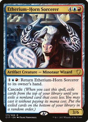 Etherium-Horn Sorcerer card from Commander 2017