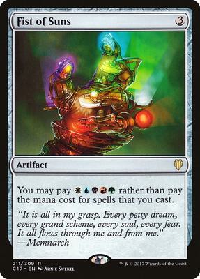 Fist of Suns card from Commander 2017