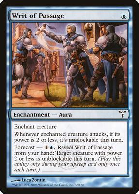 Writ of Passage card from Dissension