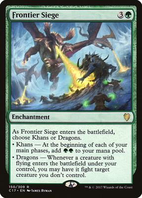 Frontier Siege card from Commander 2017