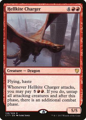 Hellkite Charger card from Commander 2017