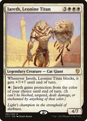 Jareth, Leonine Titan card from Commander 2017