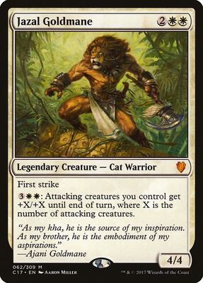 Jazal Goldmane card from Commander 2017