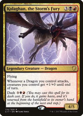 Kolaghan, the Storm's Fury card from Commander 2017