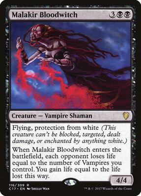 Malakir Bloodwitch card from Commander 2017