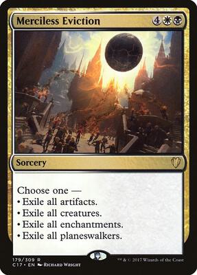 Merciless Eviction card from Commander 2017
