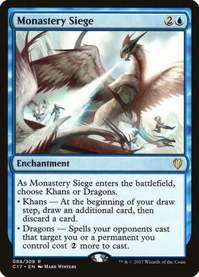 Monastery Siege card from Commander 2017