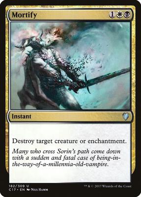 Mortify card from Commander 2017