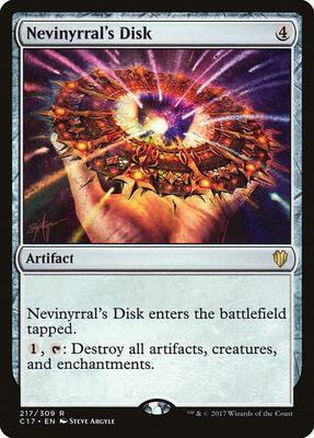 Nevinyrral's Disk card from Commander 2017