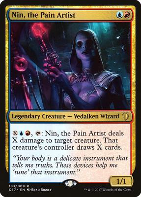 Nin, the Pain Artist card from Commander 2017