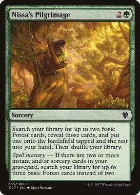 Nissa's Pilgrimage card from Commander 2017