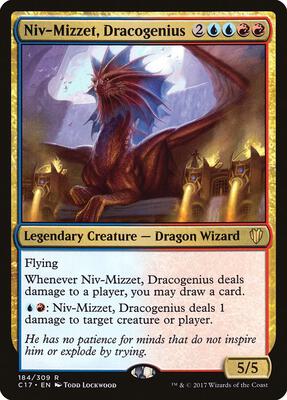 Niv-Mizzet, Dracogenius card from Commander 2017