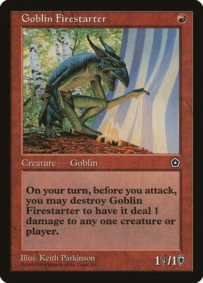 Goblin Firestarter card from Portal Second Age