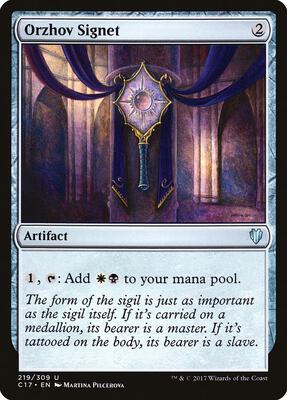 Orzhov Signet card from Commander 2017