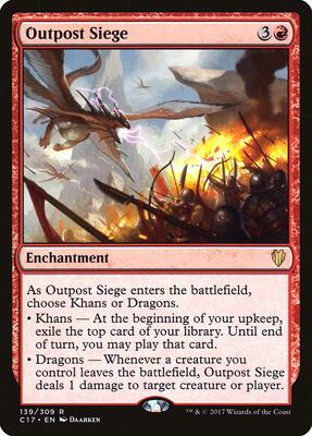 Outpost Siege card from Commander 2017