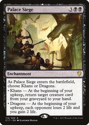Palace Siege card from Commander 2017