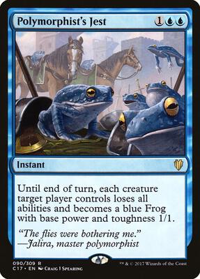 Polymorphist's Jest card from Commander 2017
