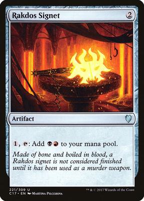 Rakdos Signet card from Commander 2017