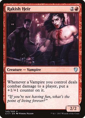 Rakish Heir card from Commander 2017
