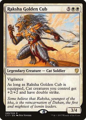 Raksha Golden Cub card from Commander 2017