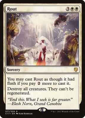 Rout card from Commander 2017