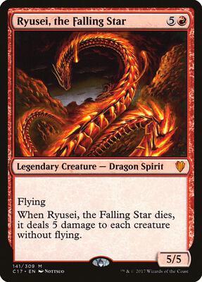 Ryusei, the Falling Star card from Commander 2017