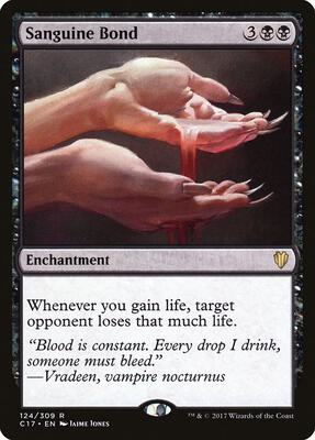 Sanguine Bond card from Commander 2017