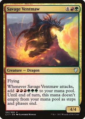 Savage Ventmaw card from Commander 2017