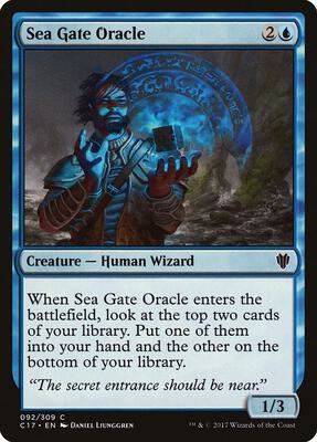 Sea Gate Oracle card from Commander 2017