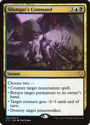 Silumgar's Command card from Commander 2017