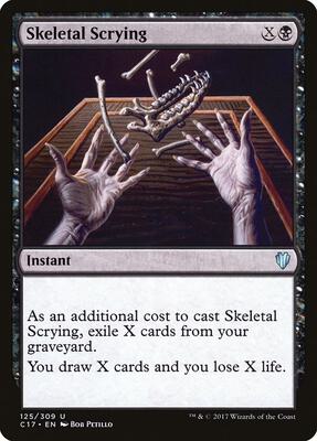 Skeletal Scrying card from Commander 2017