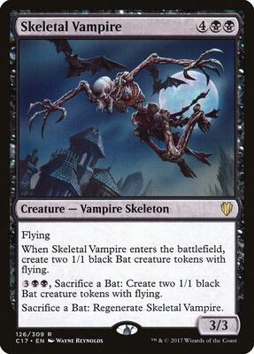 Skeletal Vampire card from Commander 2017