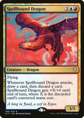 Spellbound Dragon card from Commander 2017