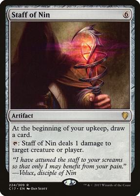 Staff of Nin card from Commander 2017