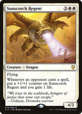 Sunscorch Regent card from Commander 2017