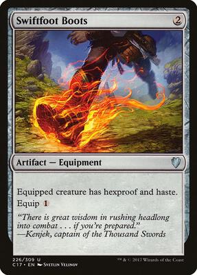 Swiftfoot Boots card from Commander 2017