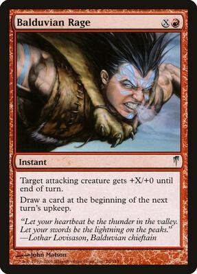 Balduvian Rage card from Coldsnap