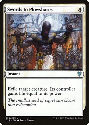 Swords to Plowshares card from Commander 2017