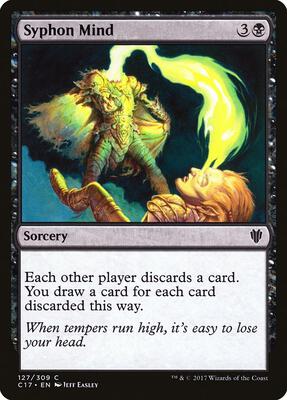 Syphon Mind card from Commander 2017