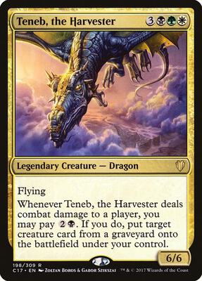Teneb, the Harvester card from Commander 2017