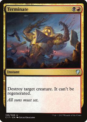 Terminate card from Commander 2017
