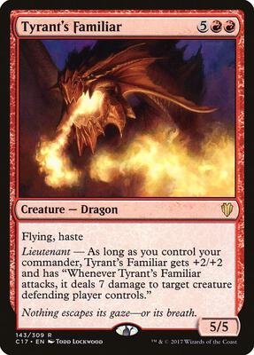 Tyrant's Familiar card from Commander 2017