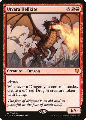 Utvara Hellkite card from Commander 2017
