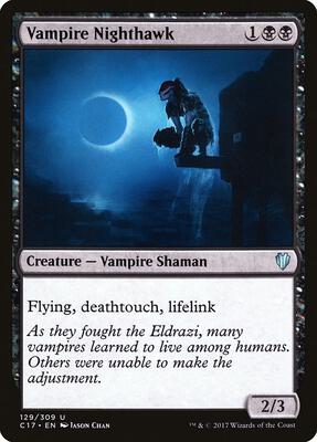 Vampire Nighthawk card from Commander 2017
