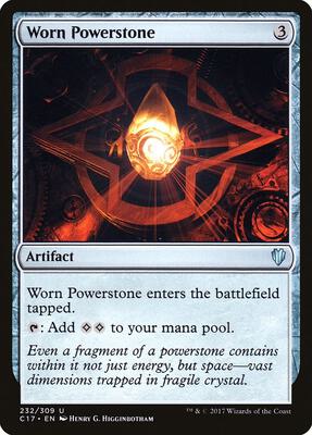 Worn Powerstone card from Commander 2017