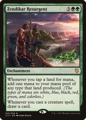Zendikar Resurgent card from Commander 2017