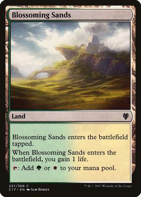 Blossoming Sands card from Commander 2017