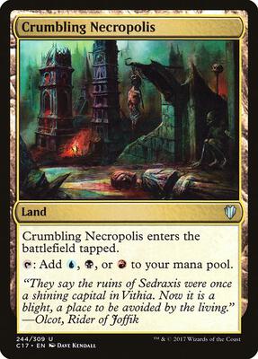 Crumbling Necropolis card from Commander 2017